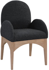 Waldorf - Boucle Dining Arm Chair With Natural Legs