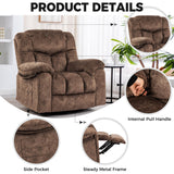 Swivel And Rocking Recliner Chair With Massage And Heating