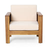 Slat Design Club Chairs With Cushions