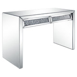 Noralie - Console Table Faux Diamonds - Mirrored