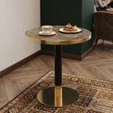Round Table For Kitchen - Black / Gray / Gold
