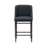Marvin - Steel Frame Faux Leather Upholstered Counter Height Barstool