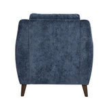 Carly - Upholstered Contemporary Armchair - Espresso Wood