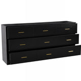 Modern Drawer Dresser For Bedroom, Ample Storage Wide Chest Of Drawers