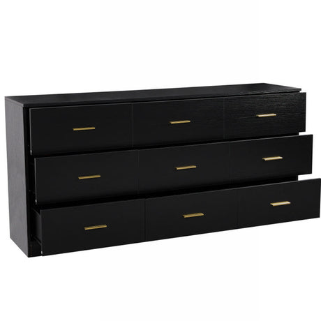 Modern Drawer Dresser For Bedroom, Ample Storage Wide Chest Of Drawers
