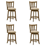 Wren - Modern Farmhouse Swivel Wood Counter Height Kitchen Bar Stool
