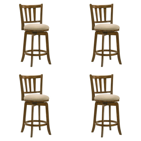 Wren - Modern Farmhouse Swivel Wood Counter Height Kitchen Bar Stool