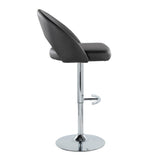 Renee - Adjustable Barstool (Set of 2) - Chrome Base