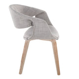 Curvo - Upholstered Chair (Set of 2) - Whitewashed Wood Legs