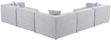 Cube - Linen 5 Piece Modular Corner Sectional
