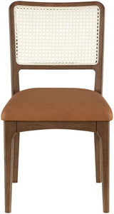 Atrium - Upholstered Seat Dining Chair With Brushed Brown Base (Set of 2)