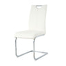 Modern Dining Chairs With Padded Seat And Metal Legs