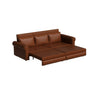 3 In 1 Convertible Sleeper Sofa With Nailhead Trim & Rolled Arm