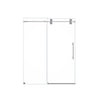 Frameless Single Sliding Shower Door With Clear Tempered Glass