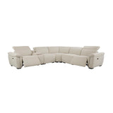 Dayana - Power Motion Sectional Sofa - Beige Boucle