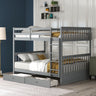 Bunk Bed With Ladders And 2 Storage Drawers