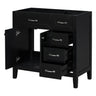 Modern Bathroom Vanity Base Only, 2 Doors And 3 Drawers