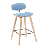 Fox - Swivel Counter Height Stool - Light Brown