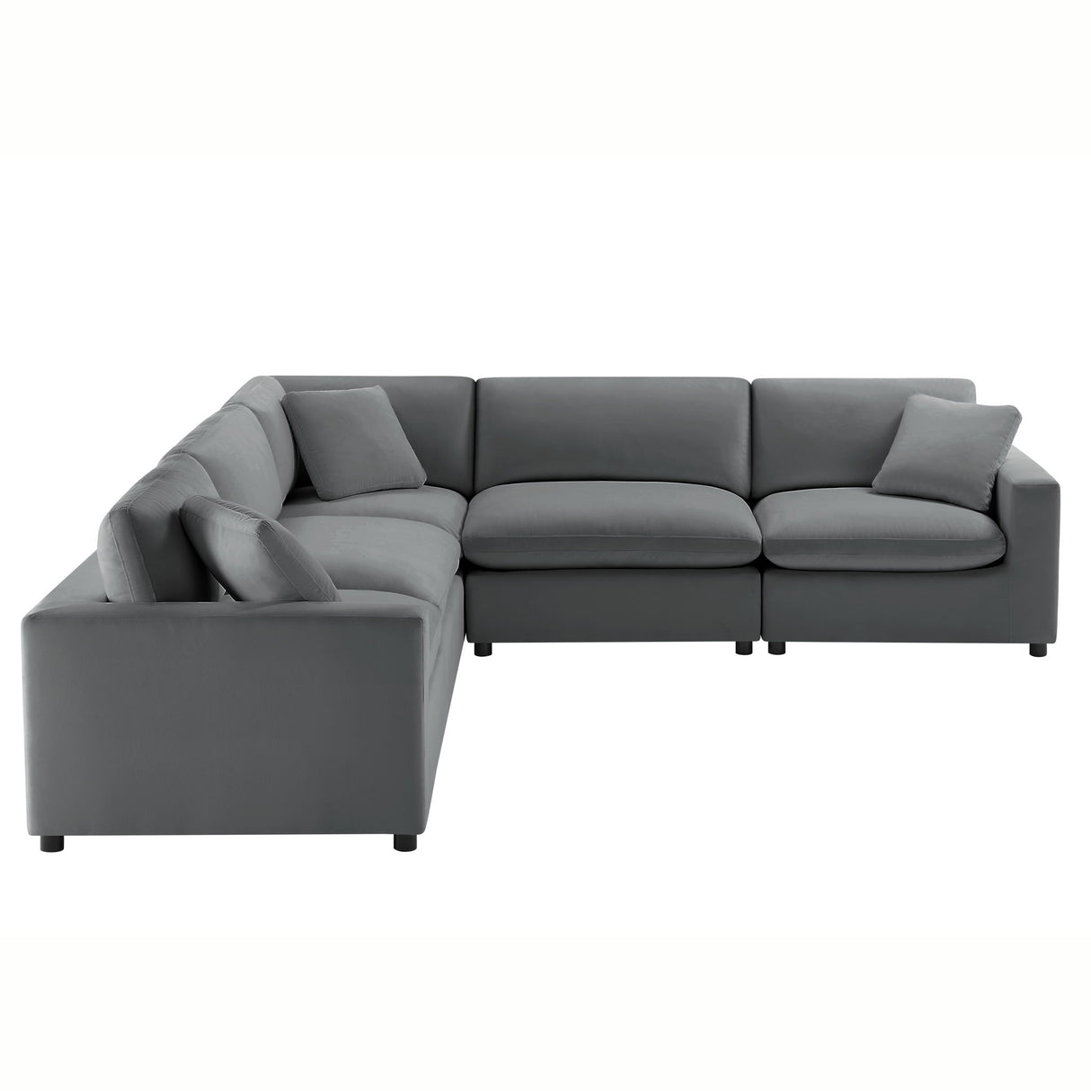 Caylie - Modular 5 Piece Sectional - Charcoal