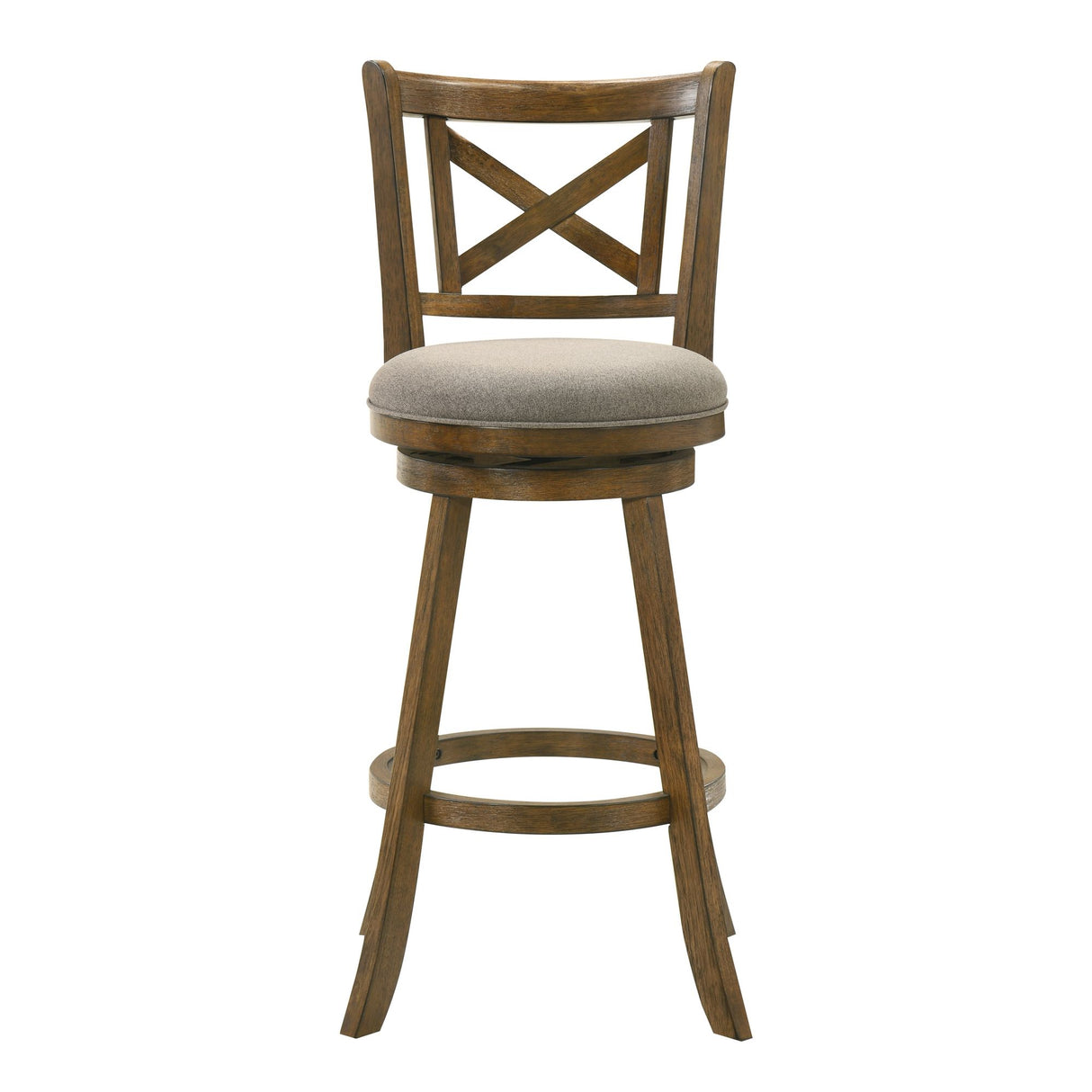 Kodi - Modern Farmhouse Swivel Wood Bar Height Kitchen Bar Stool