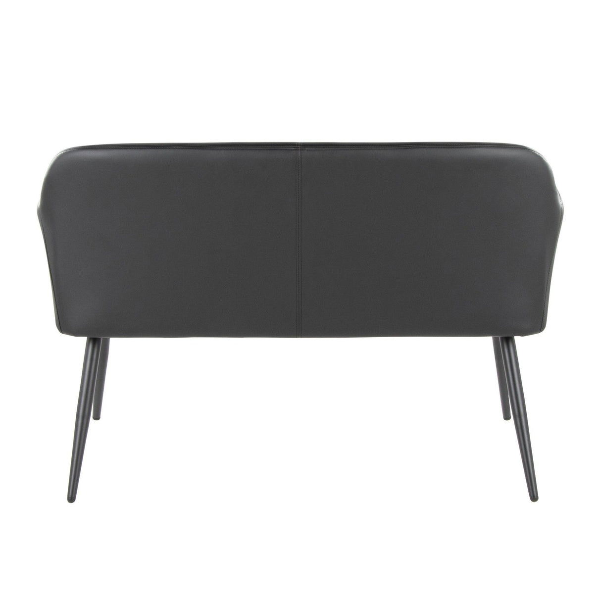 Daniella - High Back Bench - Black Steel Legs