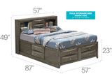 Marilla - Storage Bed With Bookcase Headboard