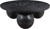 Fitch - Wood Oak Veneer Coffee Table - 3 Legs