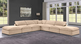 Comfy - 7 Piece Velvet Modular Corner Sectional