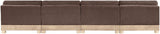 Turin - Chenille Fabric Upholstered Modular Sectional - Brown