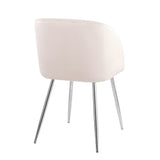 Luna - Contemporary Chair (Set of 2) - Chrome Legs