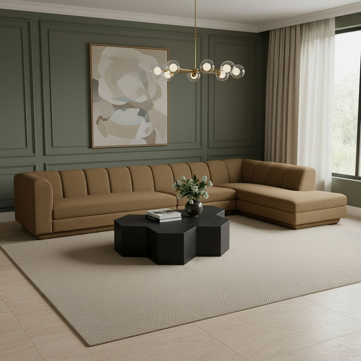 Modari - Sectional - Brown