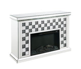 Noralie - Fireplace - Faux Diamonds & Mirrored