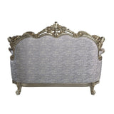 Miliani - Loveseat With 3 Pillows - Fabric & Antique Bronze