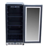 Summerset 15 Inch Outdoor Rated Fridge w/ Glass Door - RFR-15G
