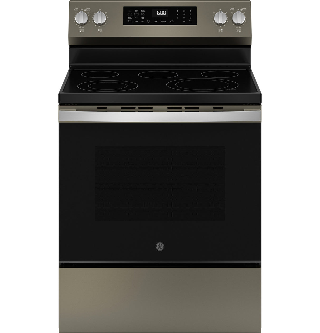 GE GRF600AVES 30 inch free-standing electric convection range in fingerprint resistant slate