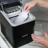 Avanti AVIM2625BK 9" Countertop Ice Maker 2 lbs. Storage Capacity 26 lbs. Daily Production in Black