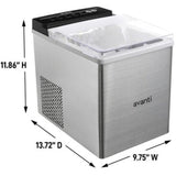 Avanti AVIM333SIS 10" Countertop Ice Maker 2.3 lbs. Storage Capacity 33 lbs. Daily Production in Stainless Steel