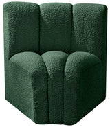 Arc - Boucle Fabric Curved Corner Chair
