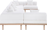 Laguna - 7 Piece Resilient Water Resistant Fabric 142" Upholstered Outdoor Patio Modular Sectional