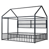 House Frame With Fence And Shelves