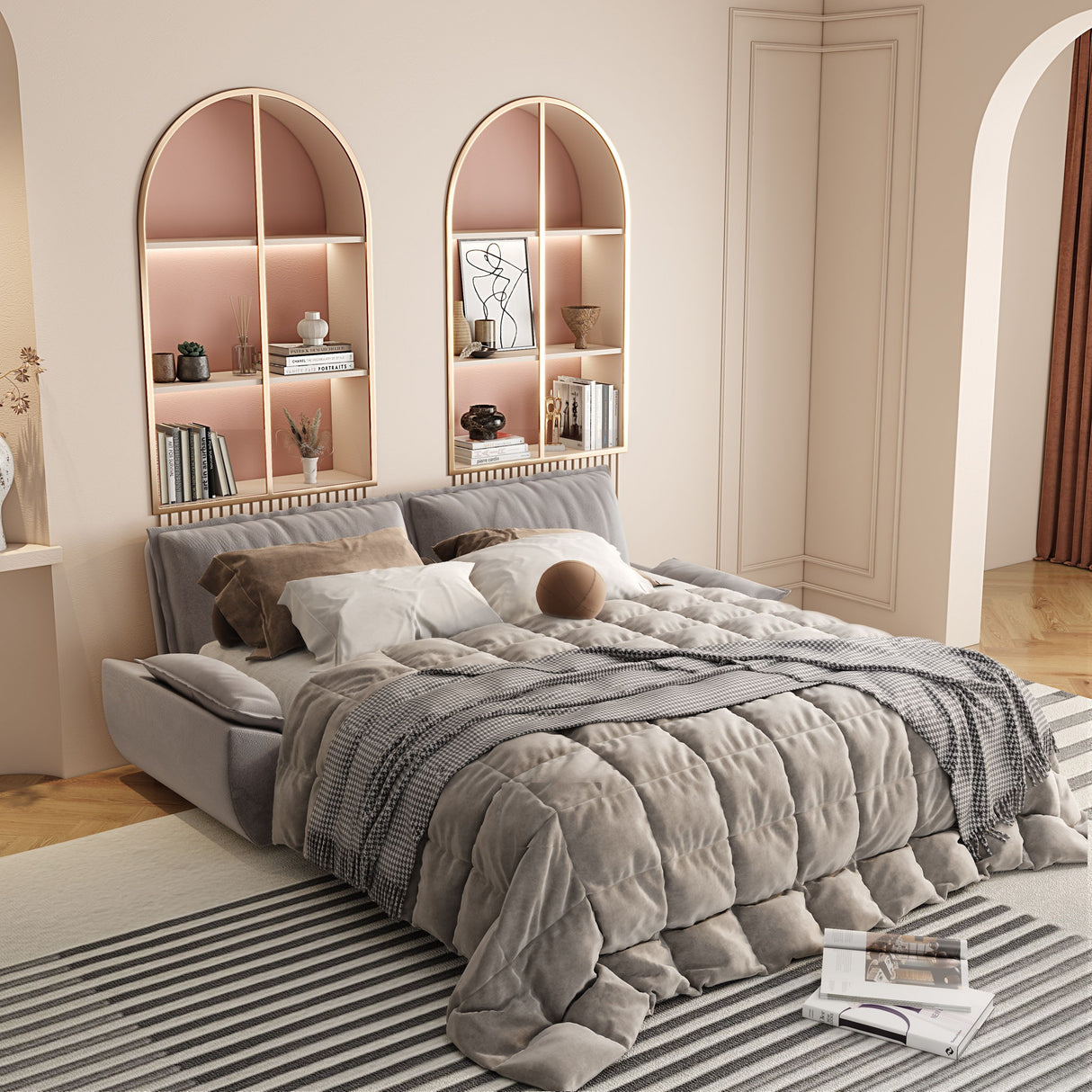 Queen Pull Out Bed, 3 In 1 Convertible Sleeper Sofa