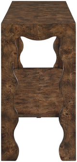 Vassa - Burl Veneer Console Table