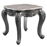 Ariadne - End Table - Marble Top & Platinum