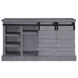 Amrita - TV Stand With Fireplace - Gray Oak
