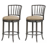Vince - Commercial Grade Steel Frame Faux Leather Upholstered Swivel Counter Height Barstool