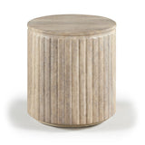 Catania - Concrete Indoor/Outdoor End Table - Travertine