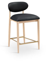 Riccio - Stool - Natural And Gold Frame