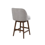 Sadie - Solid Wood Upholstered 26" Counter Height Swivel Barstool