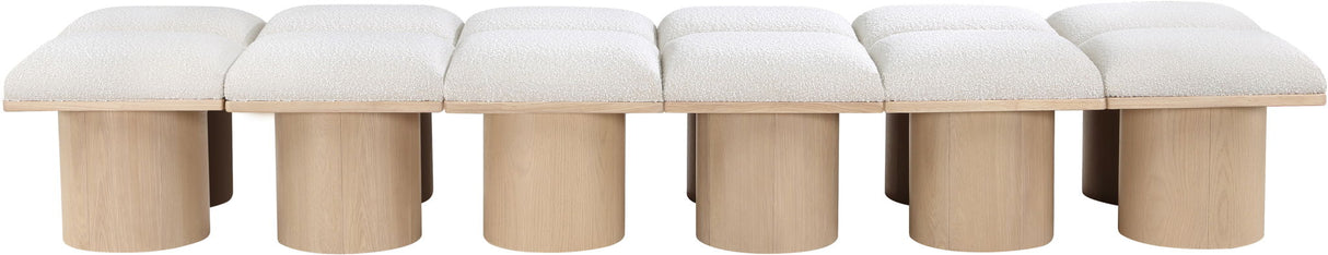 Pavilion - 12 Piece Modular Bench With Natural Base