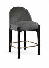 Torino - Counter Stool With Brushed Black Base